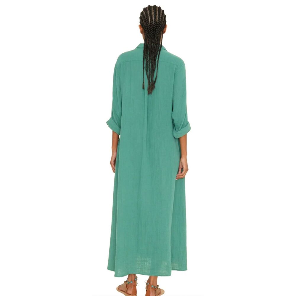 Xirena Boden 100% Cotton Dress in Bottle Green NWT Size X-Small - Picture 3 of 8